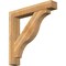 Ekena Millwork Funston Block Rough Sawn Bracket w/ Offset Brace, Western Red Cedar, 8"W x 48"D x 48"H BKT0806X48X48FST05RWR - alternate 1